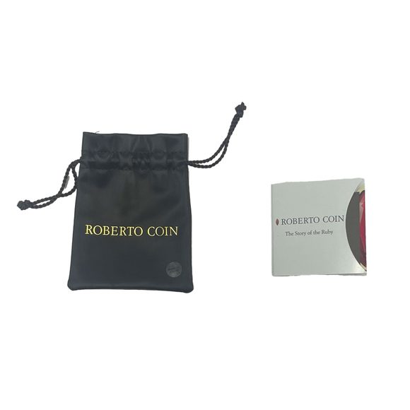 Roberto Coin Necklace in 18K White Gold 0.04 CTW - Picture 4 of 4